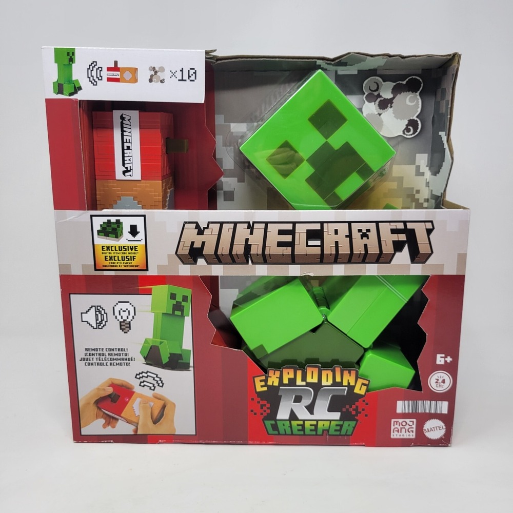 Minecraft HRR48 Exploding RC Creeper,‎ Lights & Sounds, 10 Explosion Particles &